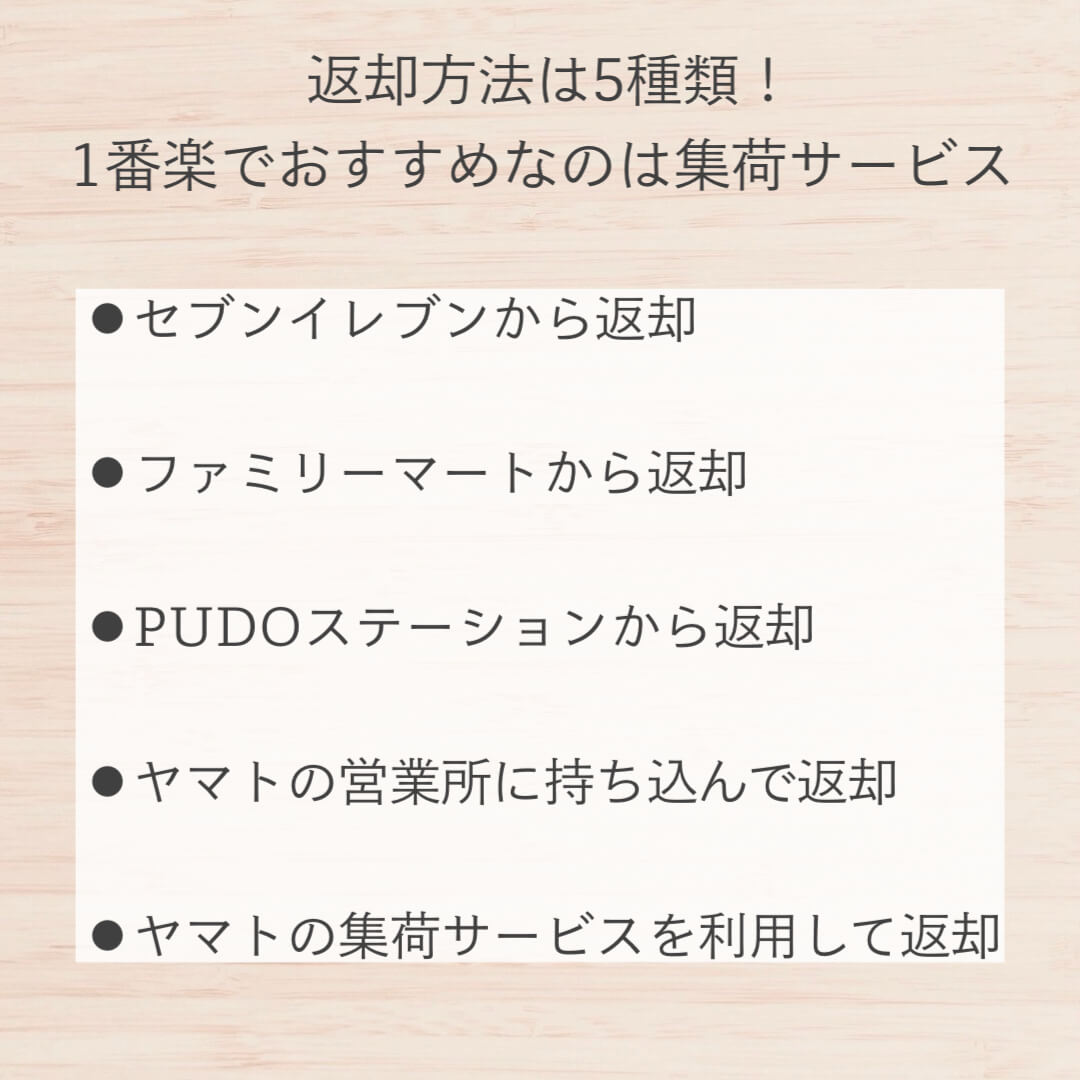 メチャカリの返却方法は5つ!