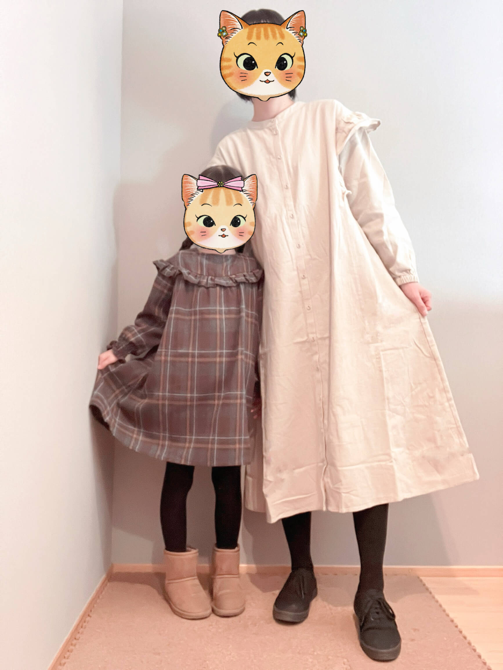 サマンサモスモスで親子リンクコーデ