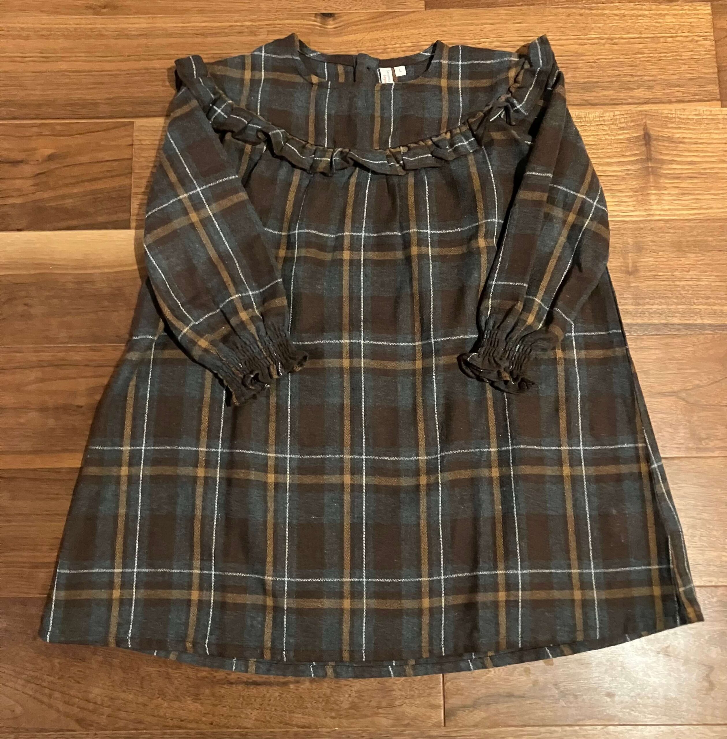 チェックワンピース