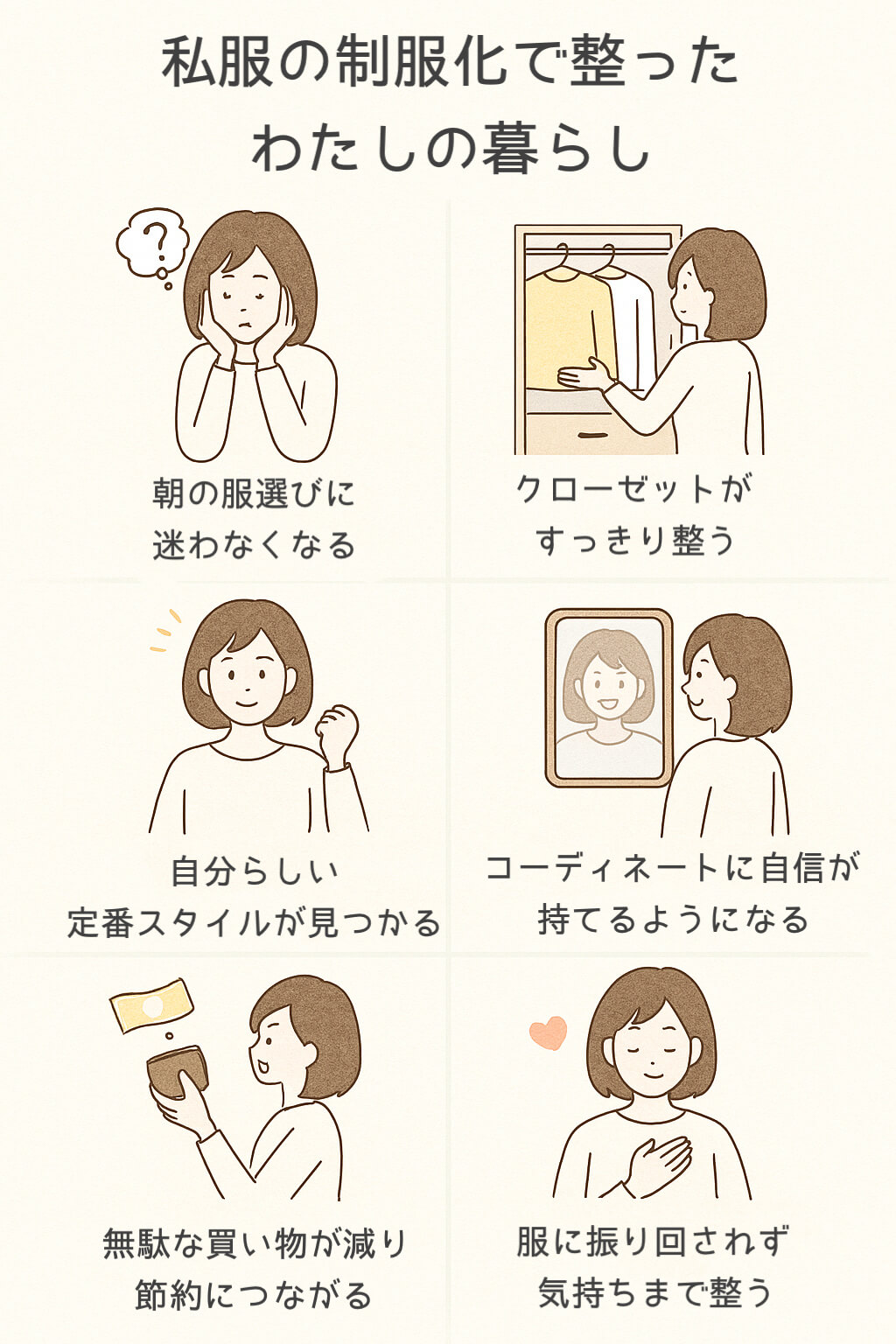 私服の制服化で整ったわたしの暮らし