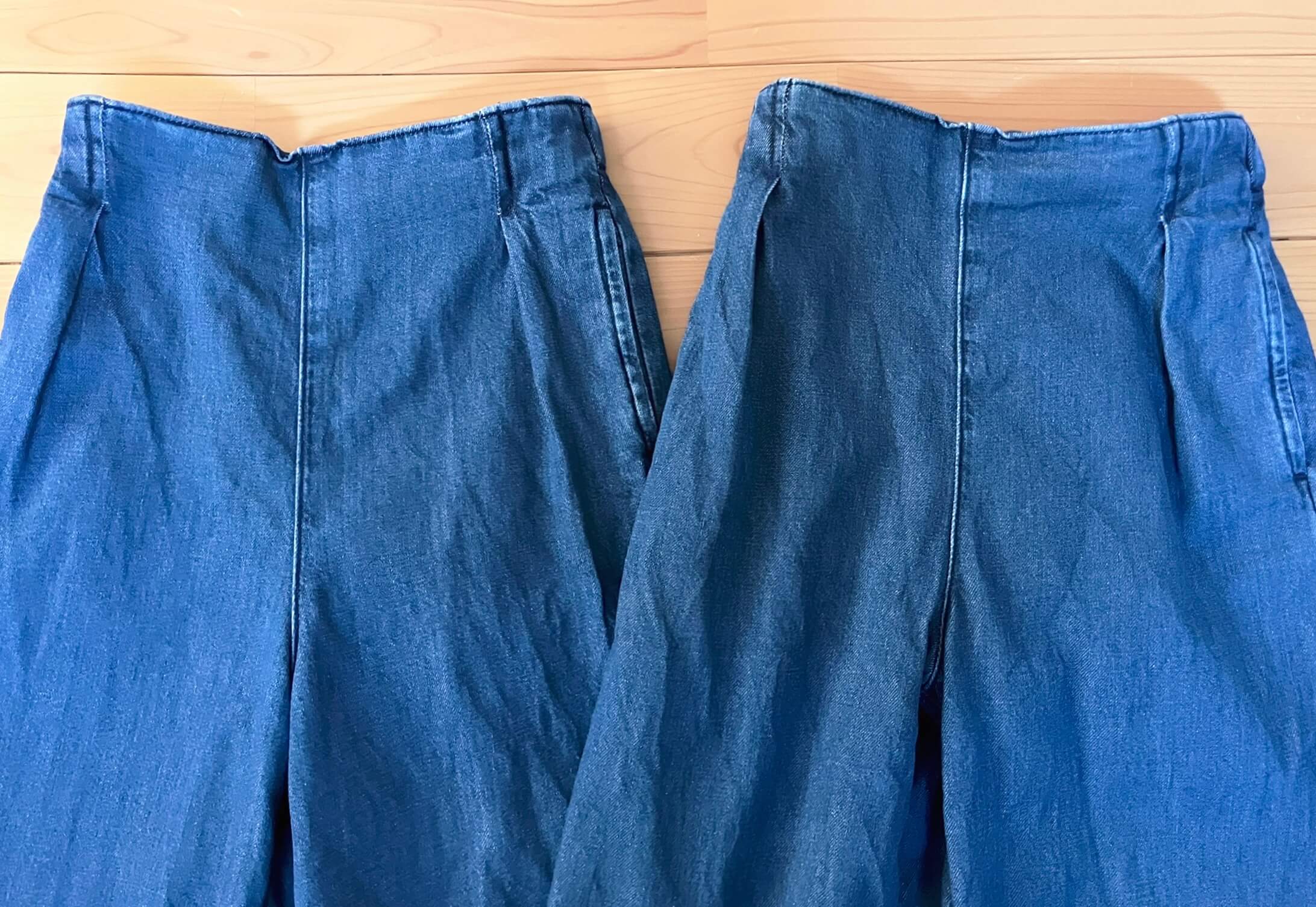 ライトオンスデニムワイドパンツを２着購入