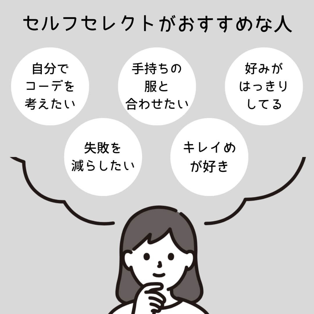 セルフセレクトがおすすめな人