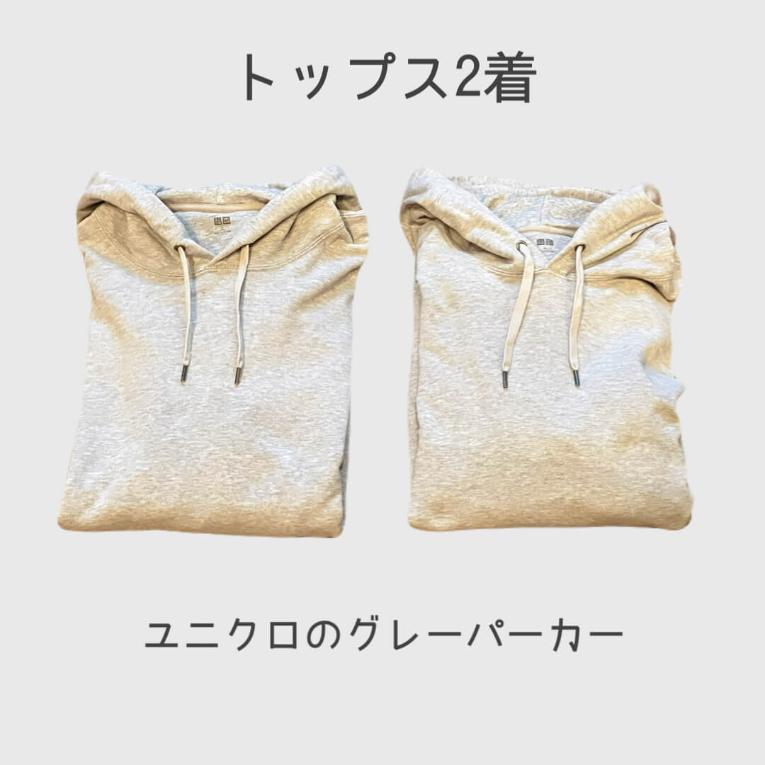 ミニマリスト夫の春の私服：トップス２着