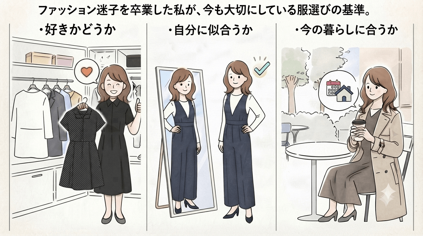 ファッション迷子を卒業した私が今も大切にしている３つのこと